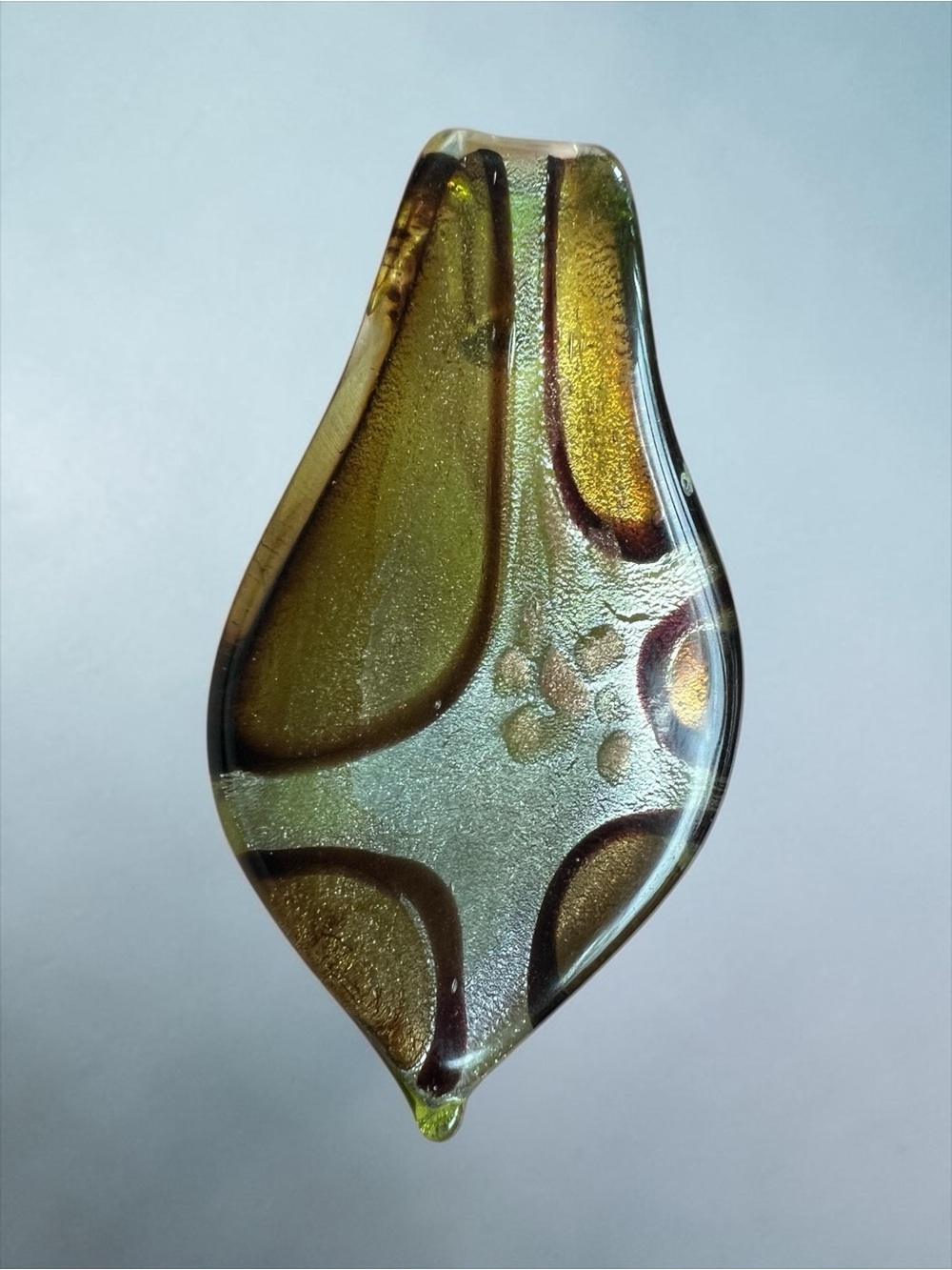 💖 Art Glass Teardrop Pendant 💖